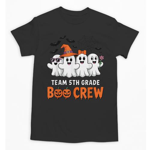 Team 5th Grade Boo Crew Halloween Teacher Student Costume Unisex T-Shirt - teacherstshirts.com AU