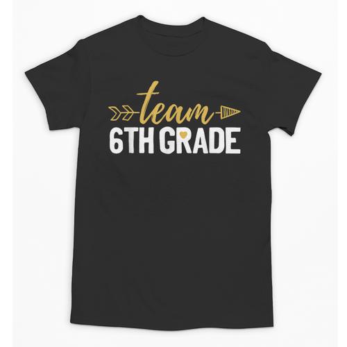 Team 6th Grade Hello Sixth Grade Crew Squad Teacher Kids Unisex T-Shirt - teacherstshirts.com AU