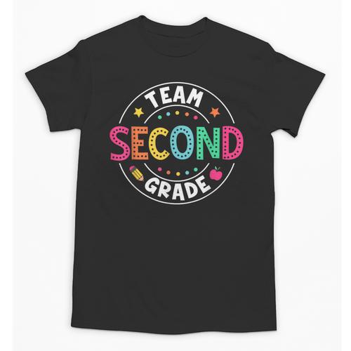 Team Second Grade Teacher Back To School 2nd Grade Squad Unisex T-Shirt - teacherstshirts.com