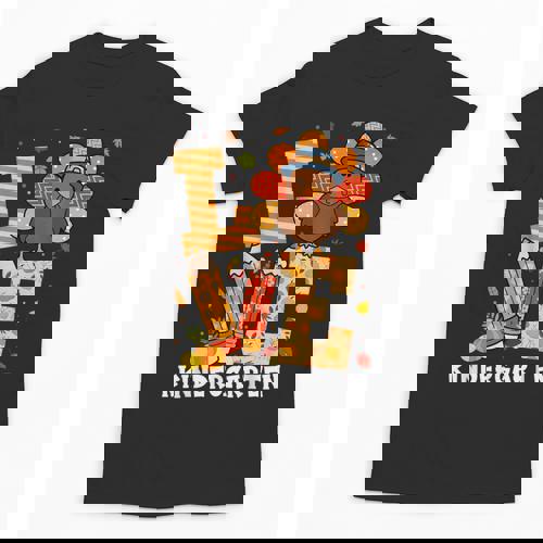 Thanksgiving Love Kindergarten Teacher Turkey Autumn Fall Unisex T-Shirt - teacherstshirts.com