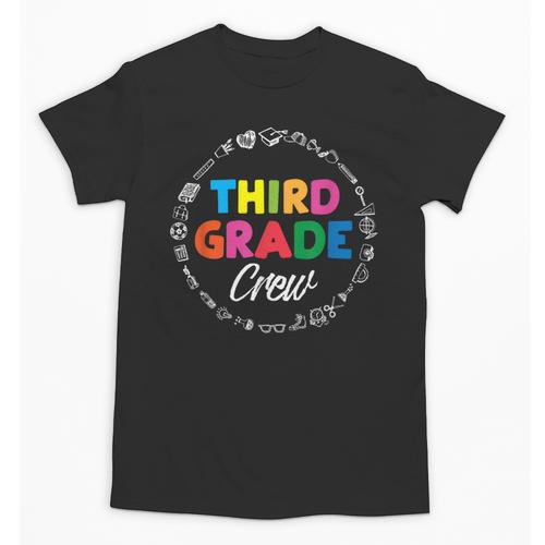 Third Grade Crew First Day Of School 3rd Grade Teacher Unisex T-Shirt - teacherstshirts.com UK