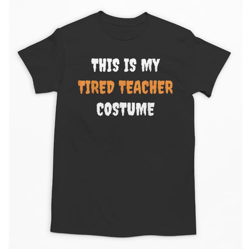 This Is My Tired Teacher Costume Apparel Halloween Teacher Unisex T-Shirt - teacherstshirts.com AU