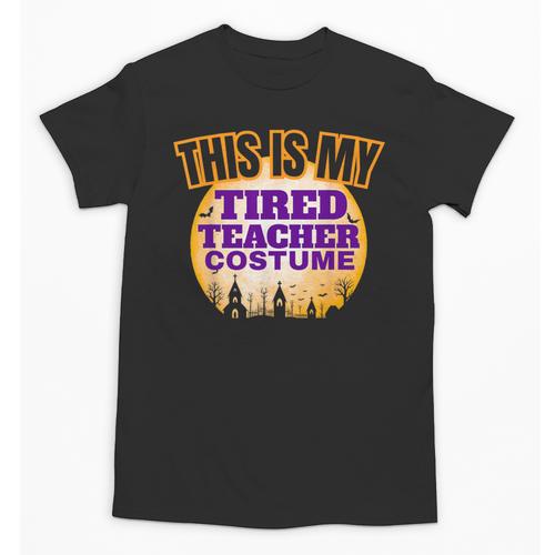 This Is My Tired Teacher Costume Halloween Teachers Unisex T-Shirt - teacherstshirts.com AU