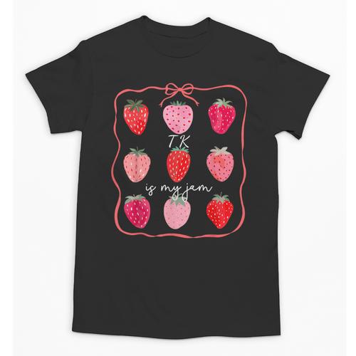 TK Is My Jam Transitional Kindergarten TK Teacher Strawberry Unisex T-Shirt - teacherstshirts.com AU