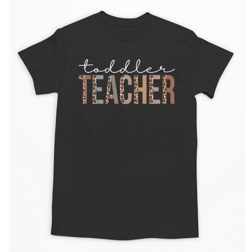 Toddler Teacher Leopard Appreciation For Women For Work Unisex T-Shirt - teacherstshirts.com