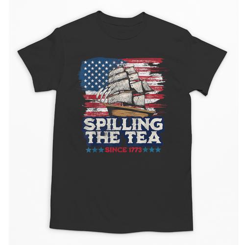 US History Teacher Boston Spilling The Tea Since 1773 Unisex T-Shirt - teacherstshirts.com CA