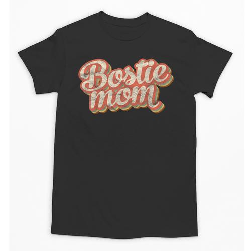 Vintage Boston Terrier Mom Dog Lover Pet Bostie Mama Men Women Girls Kids Unisex T-Shirt - Bostonterriersmerch.com