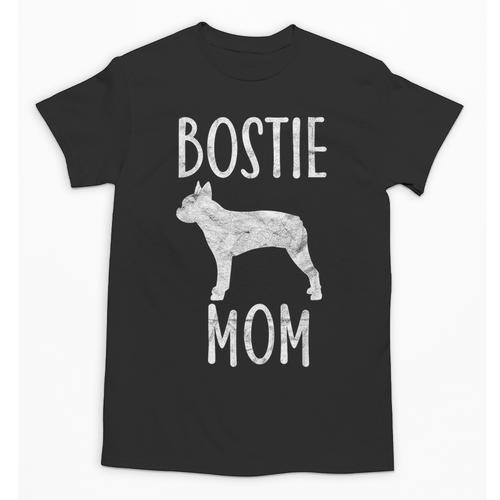 Vintage Boston Terrier Mom Dog Owner Bostie Mother Unisex T-Shirt - Bostonterriersmerch.com