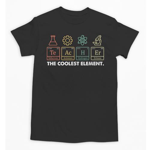 Vintage The Coolest Element Periodic Table Chemist Teacher Unisex T-Shirt - teacherstshirts.com DE