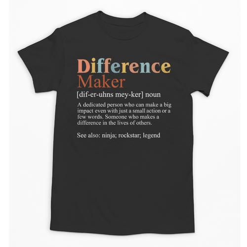 Vintage Difference Maker Definition Teachers Mom Boss Women Unisex T-Shirt - teacherstshirts.com UK