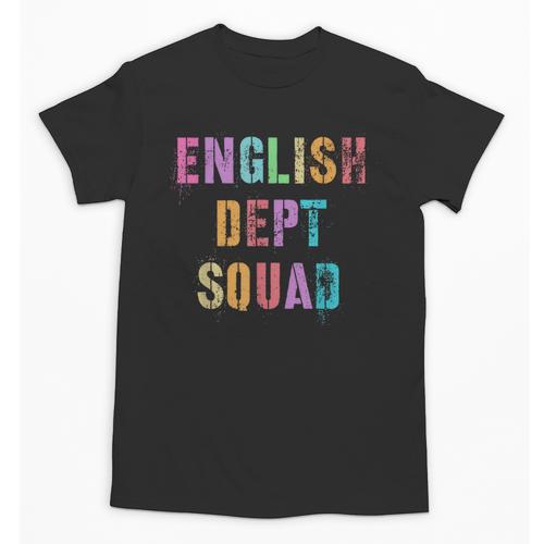 Vintage ENGLISH DEPT SQUAD Back To School Teacher Student Unisex T-Shirt - teacherstshirts.com