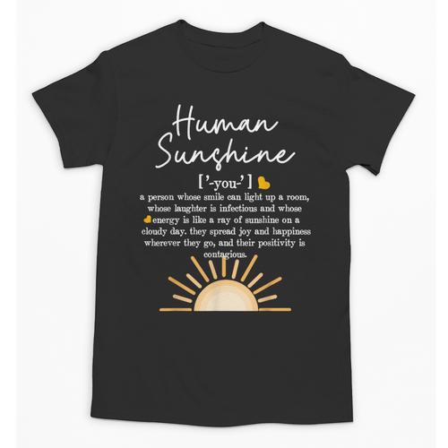 Vintage Human Sunshine Definition Teachers Mom Boss Women Unisex T-Shirt - teacherstshirts.com AU
