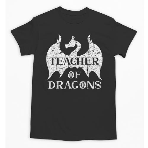 Vintage Teacher Of Dragons Quotes Teacher Student Unisex T-Shirt - teacherstshirts.com AU