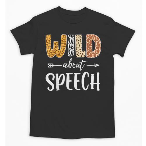 Wild About Speech SLP Leopard Teacher Back To School Kids Unisex T-Shirt - teacherstshirts.com AU