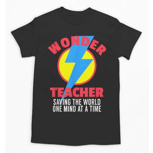 Wonder Teacher Costume Shirt Teacher Halloween Costume Tee Unisex T-Shirt - teacherstshirts.com DE
