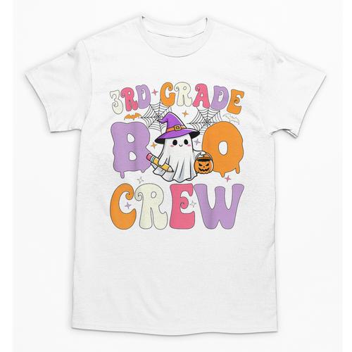 3rd Grade Boo Crew Spooky Third Grade Halloween Teacher Unisex T-Shirt - teacherstshirts.com UK