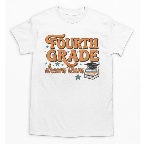 4th Grade Back To School Fourth Grade Dream Team Teacher Unisex T-Shirt - teacherstshirts.com UK