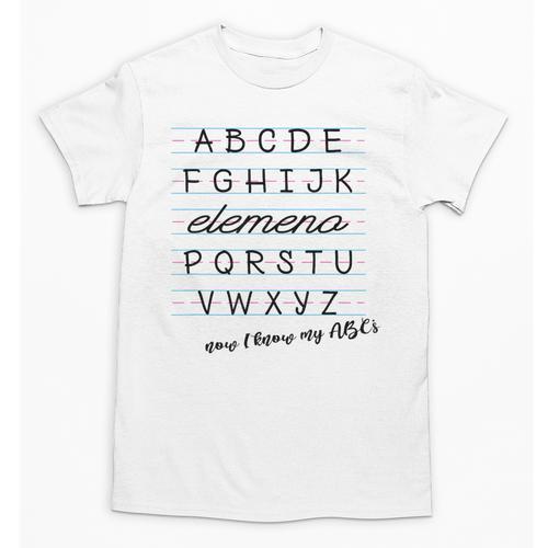 ABC Elemeno Shirt Alphabet Kindergarten Preschool Teacher Unisex T-Shirt - teacherstshirts.com UK