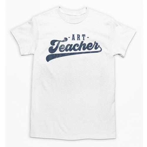 Art Teacher Men Women Cute Vintage Graphic Art Teacher Unisex T-Shirt - teacherstshirts.com AU