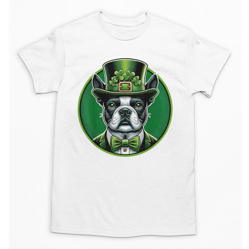 Boston Terrier Dog St Patricks Day Irish Pet Lover Men Women Kids Unisex T-Shirt - Bostonterriersmerch.com
