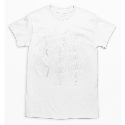 You Can't Put Kids First If You Put Teachers Last Red For Ed Unisex T-Shirt - teacherstshirts.com
