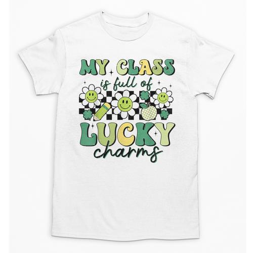 My Class Is Full Of Lucky Charms St Patricks Day Teacher Unisex T-Shirt - teacherstshirts.com AU