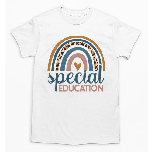 Cute Special Education Leopard Print SPED Teacher Idea Unisex T-Shirt - teacherstshirts.com AU