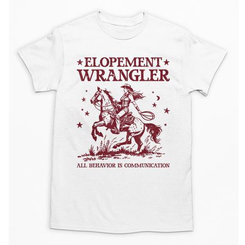 Elopement Wrangler Teacher ABA Behavior Support Cowboy Unisex T-Shirt - teacherstshirts.com