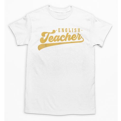 English Teacher Men Women Vintage Graphic English Teacher Unisex T-Shirt - teacherstshirts.com AU