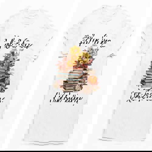 Fall In Love With Reading Book Autumn Teachers Pumpkins Unisex T-Shirt - teacherstshirts.com