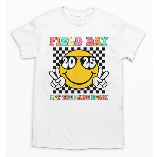 Field Day 2025 Let The Games Begin Yellow Team Teachers Kids Unisex T-Shirt - teacherstshirts.com
