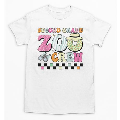 Field Zoo Trip Shirt For Teacher Second Grade Crew Unisex T-Shirt - teacherstshirts.com