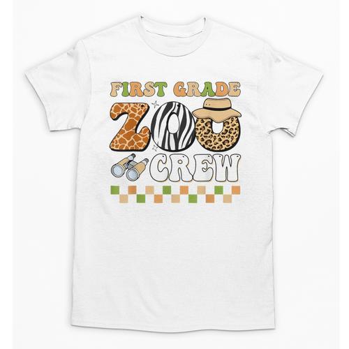 Field Zoo Trip Teacher First Grade Crew Back To School Unisex T-Shirt - teacherstshirts.com