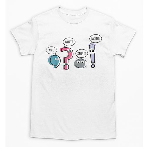 Grammar Teacher Punctuation English First Day Back To School Unisex T-Shirt - teacherstshirts.com AU