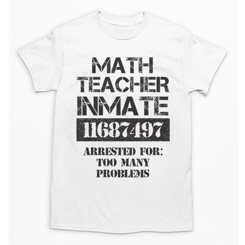 Halloween Math Teacher Prisoner Costume Unisex T-Shirt - teacherstshirts.com AU