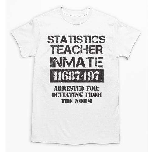 Halloween Statistics Teacher Prisoner Costume Unisex T-Shirt - teacherstshirts.com AU