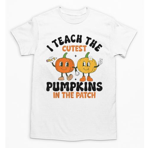 Halloween Teacher I Teach The Cutest Pumpkins In The Patch Unisex T-Shirt - teacherstshirts.com