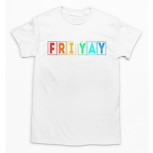 Happy Fri Yay Teacher Friday Unisex T-Shirt - teacherstshirts.com DE