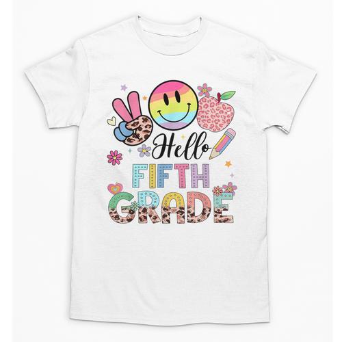 Hello 5th Grade Boy Girl Teacher Back To School 5th Grade Unisex T-Shirt - teacherstshirts.com AU
