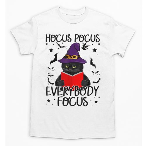 Hocus Pocus Everybody Focus Halloween Teacher For Men Women Unisex T-Shirt - teacherstshirts.com DE