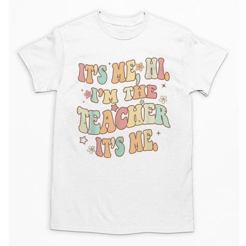 It's Me Hi I'm The Teacher It's Me Groovy Teacher Unisex T-Shirt - teacherstshirts.com AU