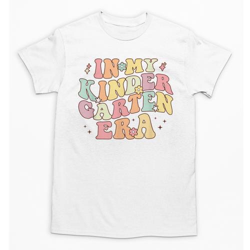 In My Kindergarten Era Retro Back To School Teacher Student Unisex T-Shirt - teacherstshirts.com