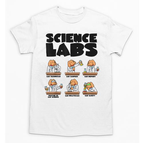 Labrador Retriever Science Labs Dog Lover Teacher Unisex T-Shirt - teacherstshirts.com