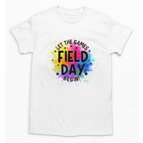 Let The Games Begin Field Day Fun Day Teachers Boys Girls Unisex T-Shirt - teacherstshirts.com