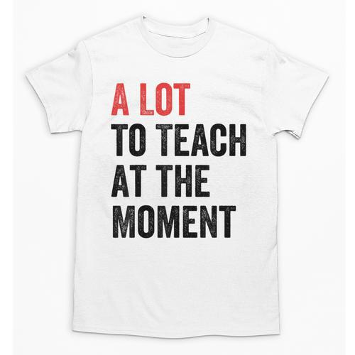A Lot To Teach At The Moment Women's Teacher Tee Unisex T-Shirt - teacherstshirts.com