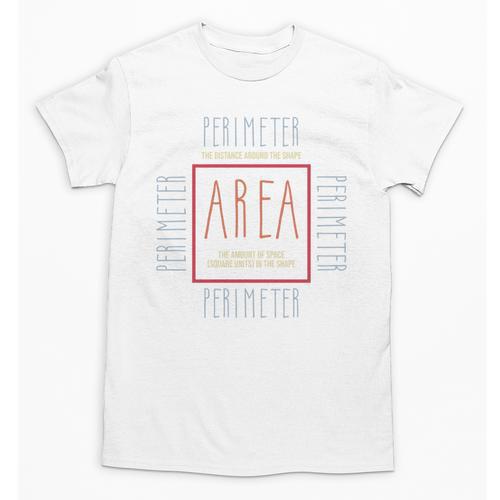 Math Teacher Area Perimeter Cool Math Math Teacher Unisex T-Shirt - teacherstshirts.com DE