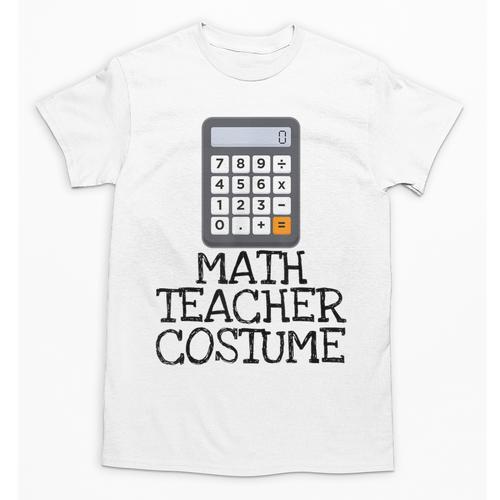 Math Teacher Costume Tshirt Halloween High School Calculator Unisex T-Shirt - teacherstshirts.com CA
