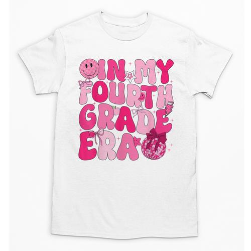 Pink Fourth Grade Era 4th Back To School Grade Teacher Unisex T-Shirt - teacherstshirts.com AU