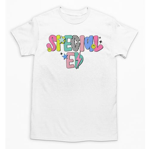 Retro Checkered Special Education Teacher Back To School Unisex T-Shirt - teacherstshirts.com