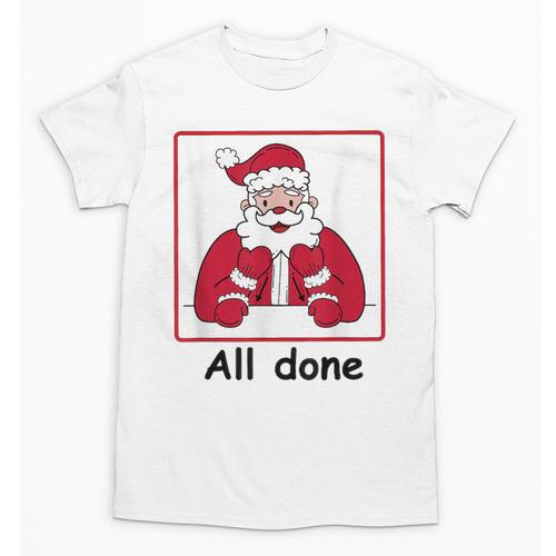 Retro All Done Christmas Special Ed Teacher Team Santa Women Unisex T-Shirt - teacherstshirts.com AU